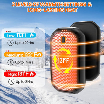 2 Packs Magnetic Hand Warmers Rechargeable