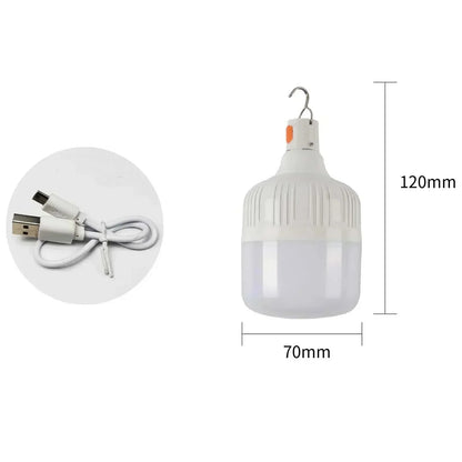 60W USB Rechargeable Emergency Light Bulb Lantern